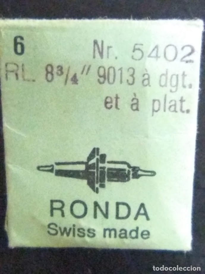 Pe&ccedil;as de reposi&ccedil;&atilde;o de rel&oacute;gios: RL 9013 - 1 eje de volante a dedo