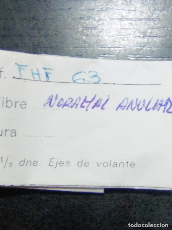 Recambios de relojes: FHF 63 - 2 ejes de volante - Foto 1