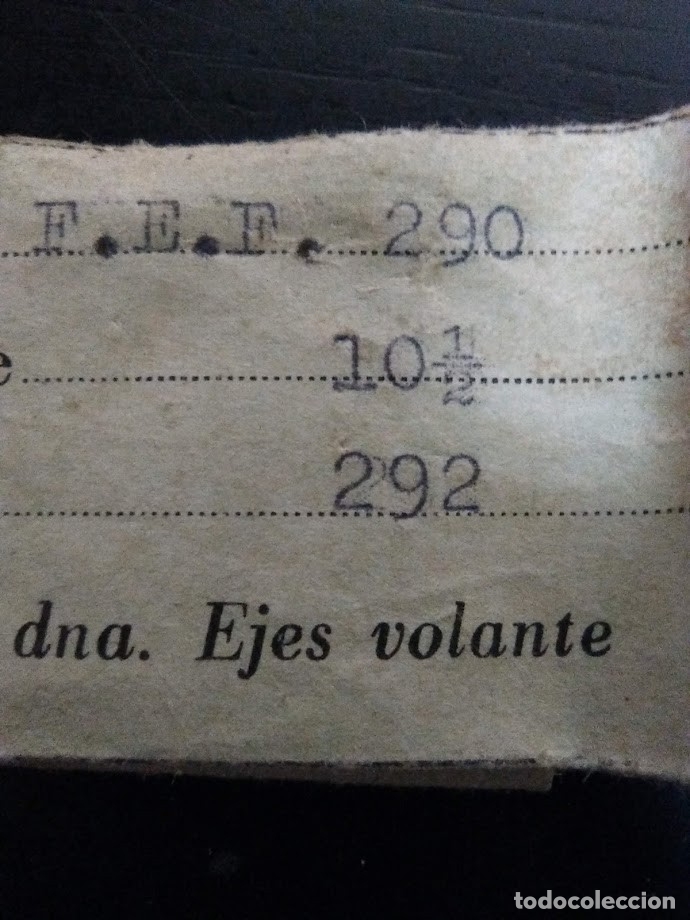 Pe&ccedil;as de reposi&ccedil;&atilde;o de rel&oacute;gios: FEF 290 - 1 eje de volante