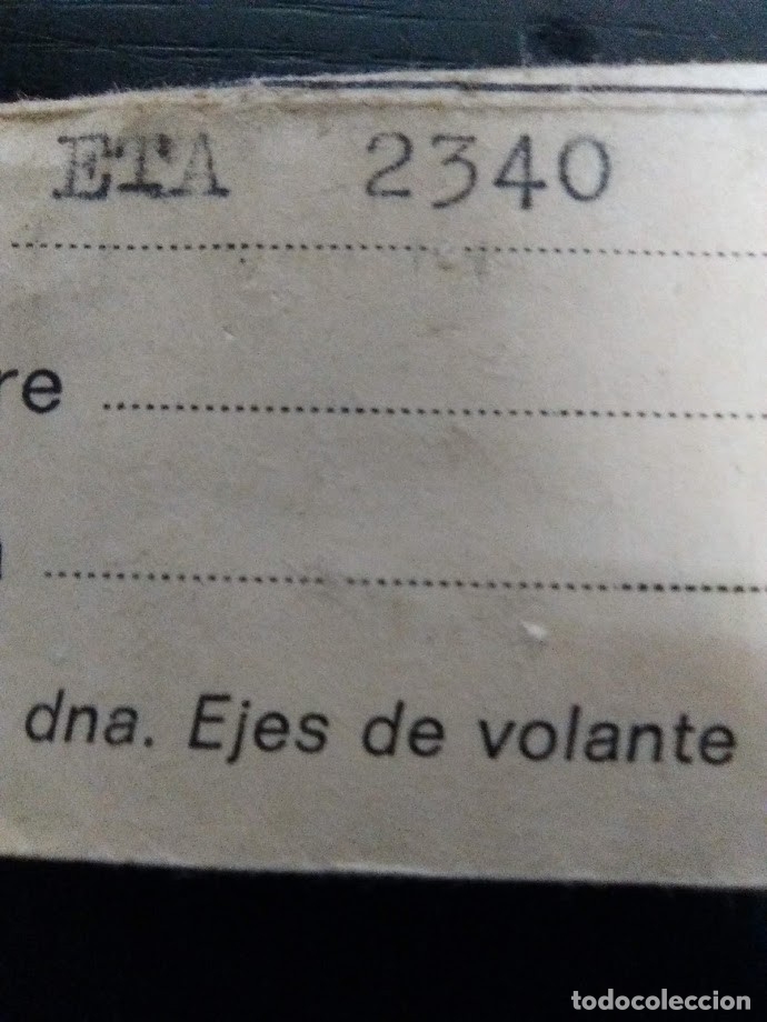 Pe&ccedil;as de reposi&ccedil;&atilde;o de rel&oacute;gios: Eta 2340 - 2 ejes de volante