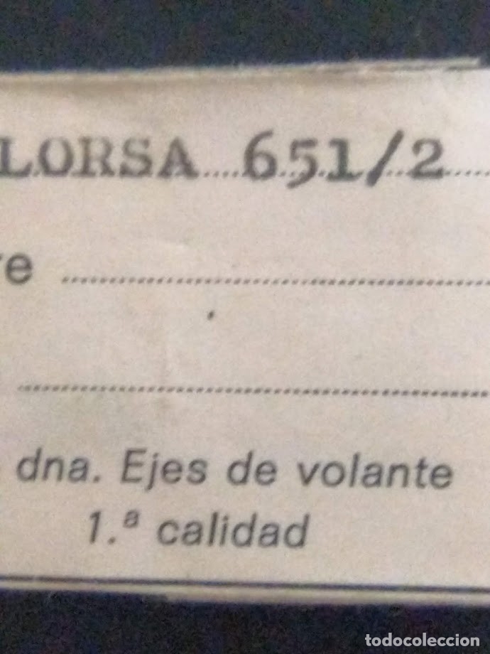Pe&ccedil;as de reposi&ccedil;&atilde;o de rel&oacute;gios: Lorsa 651/2 - 2 ejes de volante