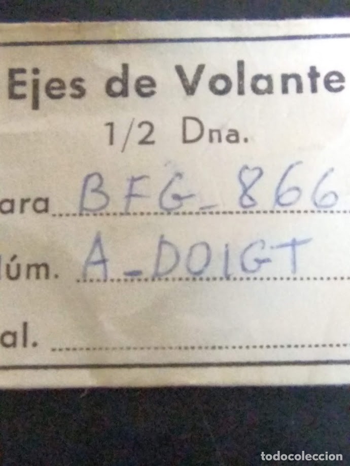 Recambios de relojes: BFG 866 - 2 ejes de volante a dedo