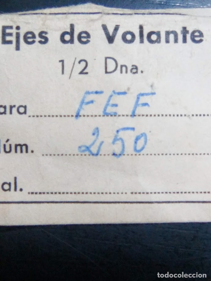 Pe&ccedil;as de reposi&ccedil;&atilde;o de rel&oacute;gios: FEF 250 - 1 eje de volante