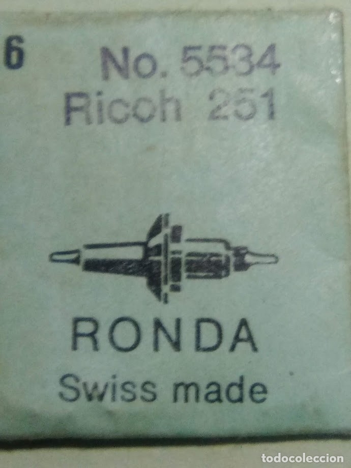 Pi&egrave;ces de rechange de montres et horloges: Ricoh 251 - 1 eje de volante