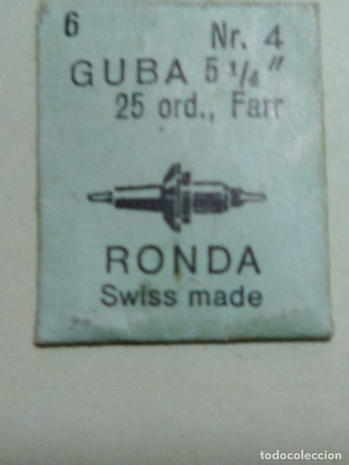 Pi&egrave;ces de rechange de montres et horloges: Guba 25 - 2 ejes de colante
