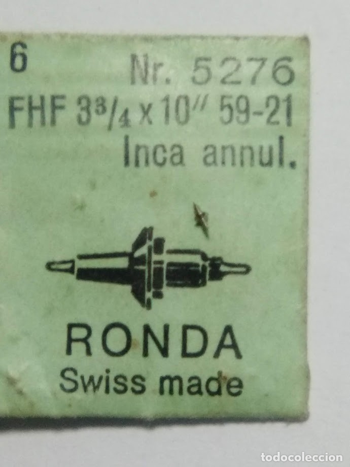 Spare Parts for Watches: FHF - 59 - 21 - 1 1 eje de volante