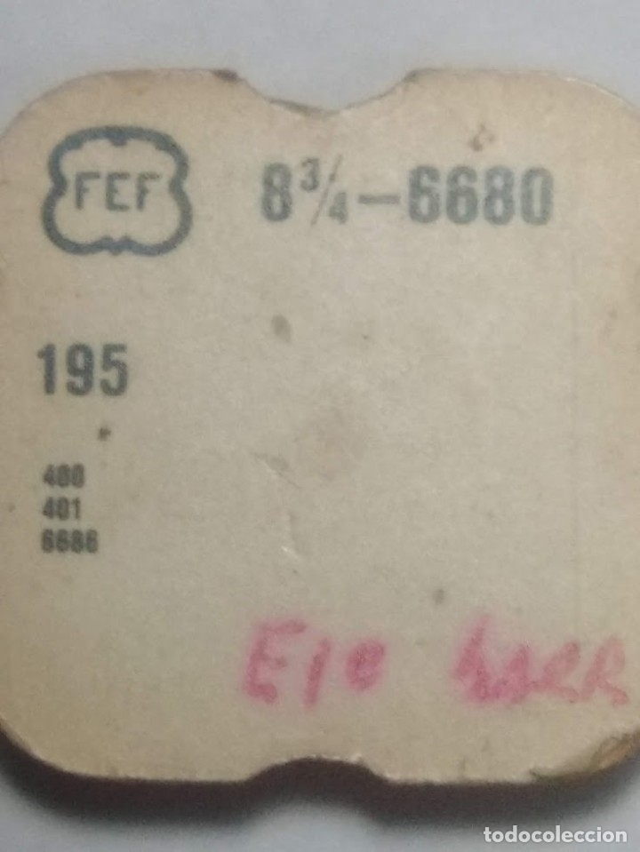 Pe&ccedil;as de reposi&ccedil;&atilde;o de rel&oacute;gios: FEF - 6680 - eje de barrilete - (cd-3448)