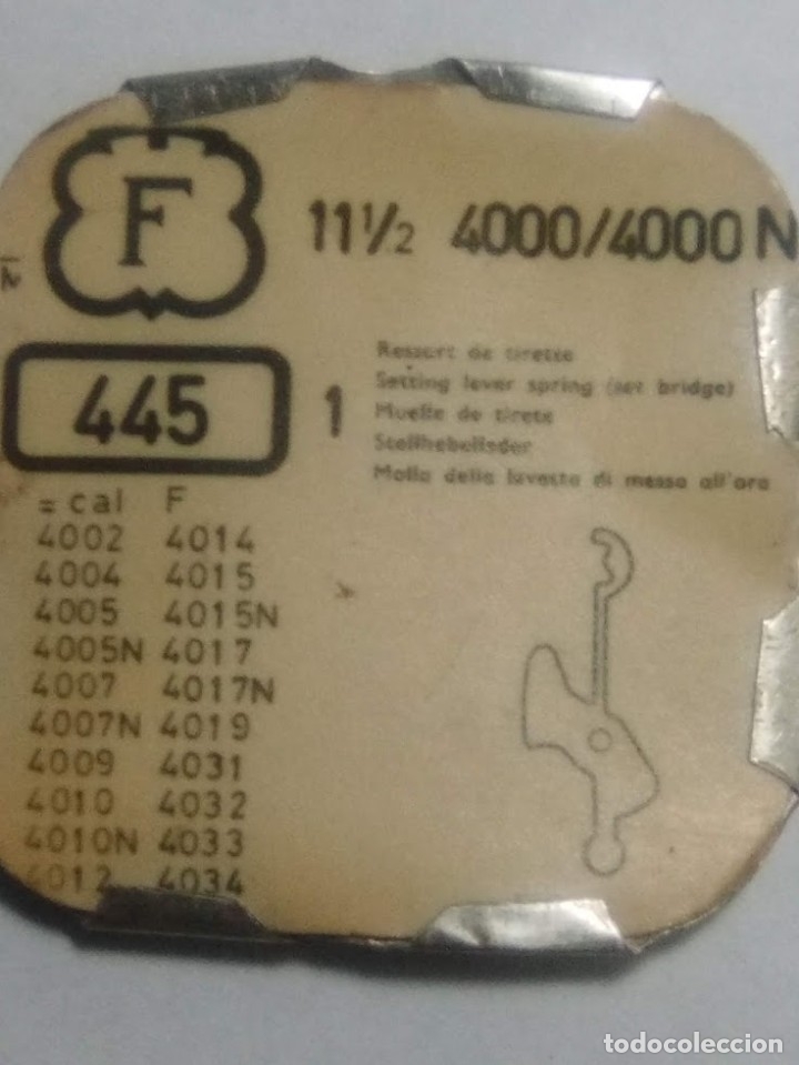 Recambios de relojes: F - 4000 - pza. 445 - (cd-3449)