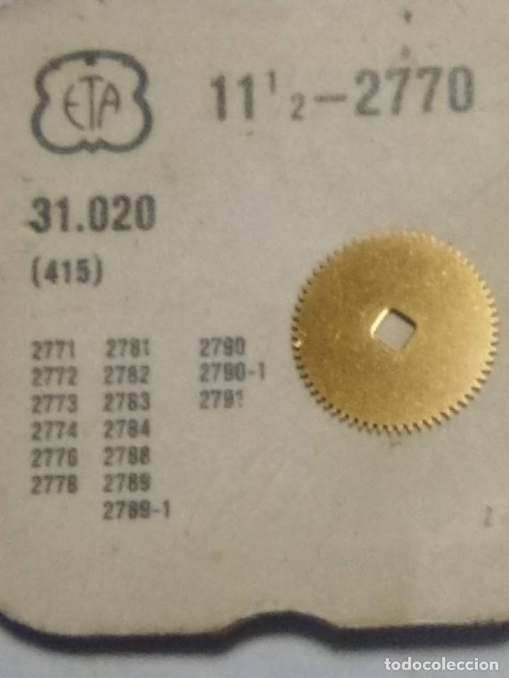 Pe&ccedil;as de reposi&ccedil;&atilde;o de rel&oacute;gios: Eta - 2770 - rochete - (cd-3474)