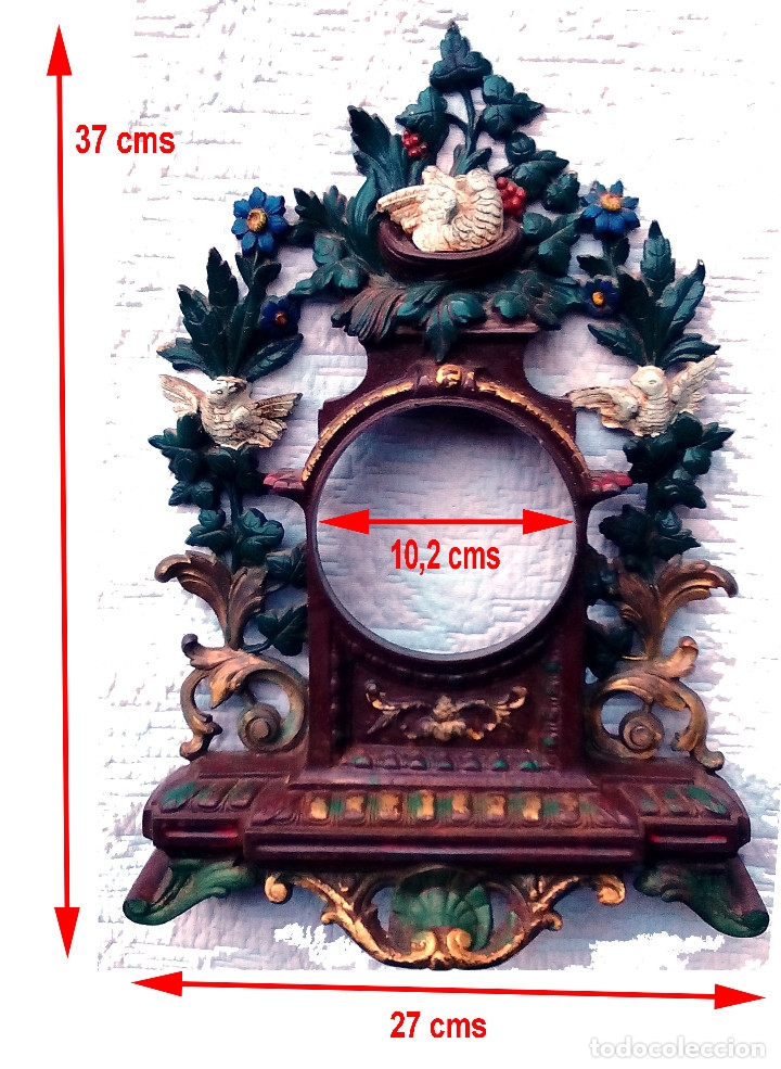 Recambios de relojes: Antiguo soporte de hierro colado para reloj - Foto 4 - 180844677