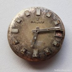 Recambios de relojes: MAQUINARIA DE RELOJ CAUNY WATERPROOF ANTICHOC. DIÁMETRO 28 MM. Lote 184265506