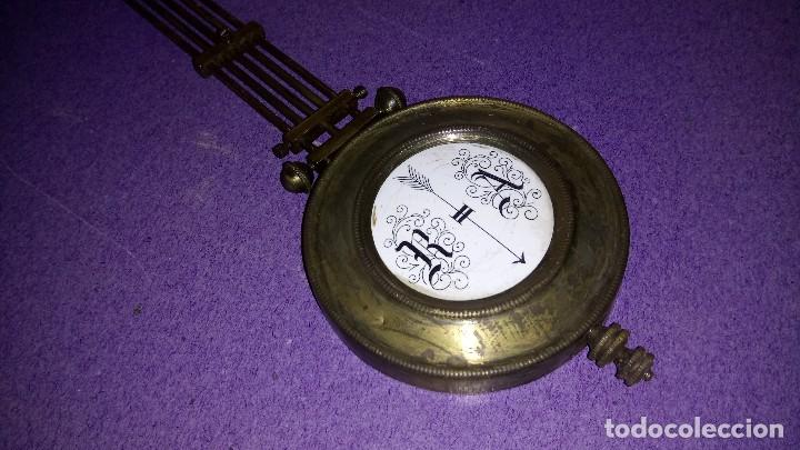 Recambios de relojes: Antiguo P&Eacute;NDULO de RELOJ - Foto 4