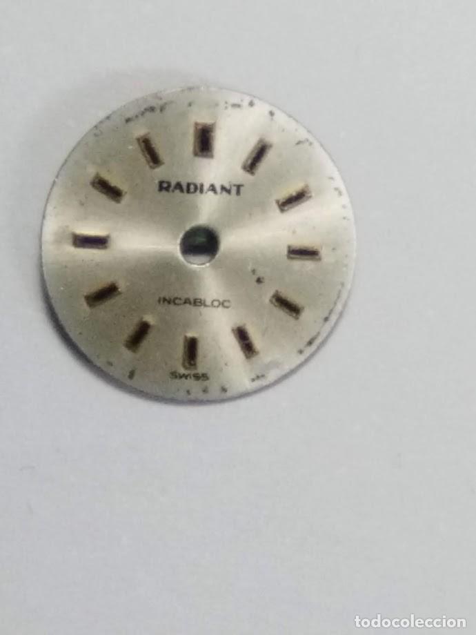 Spare Parts for Watches: Esfera Radiant vintage - di&aacute;metro 13&acute;52 m/m - cun sus 2 patas - (cd-9LTR12)