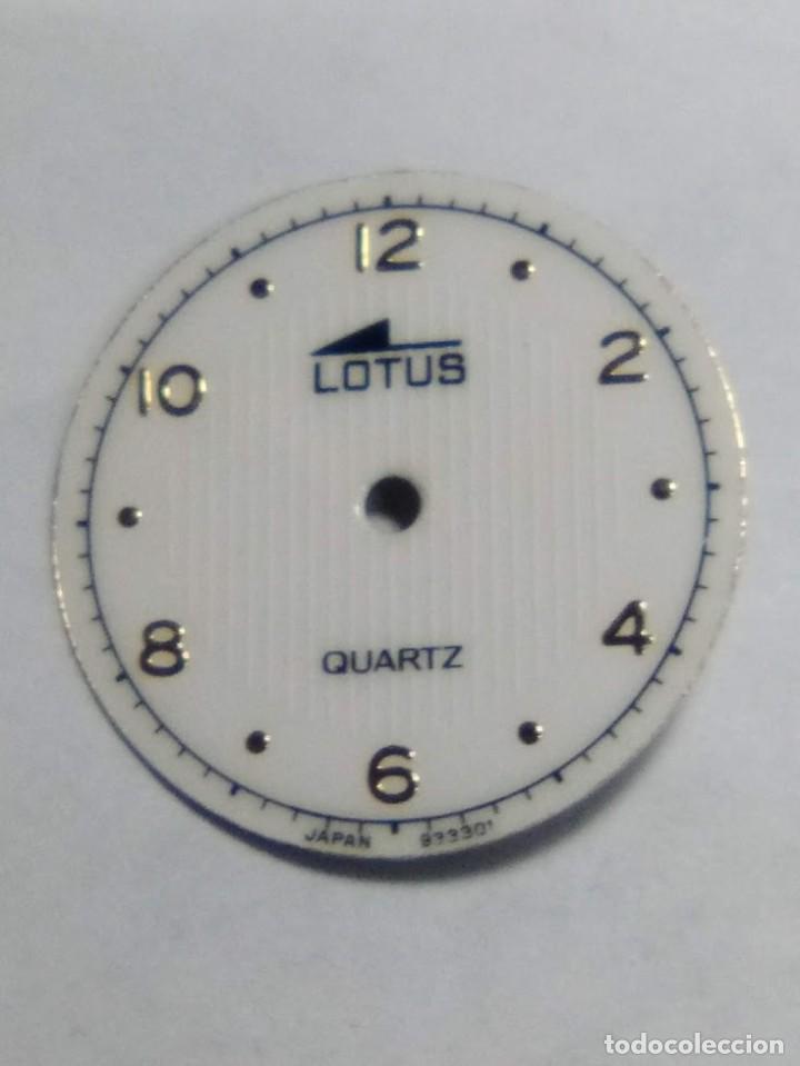 Spare Parts for Watches: Esfera - Lotus con sus 2 patas - di&aacute;metro  19&acute;57 m/m - (cd-H73SZ)