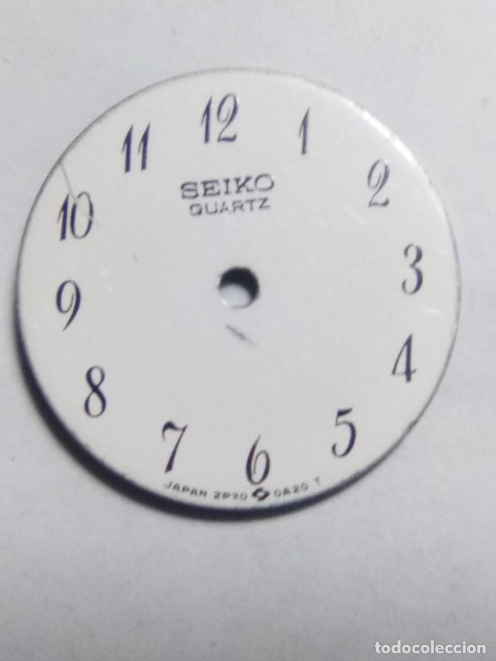 Ricambi di orologi: Esfera - Seiko con sus 2 patas - di&aacute;metro 16&acute;50 m/m - (cd-ZP985)