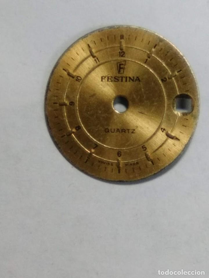 Spare Parts for Watches: Esfera - Festina con sus 2 patas - di&aacute;metro 17 m/m - (cd-5&Ntilde;T62)