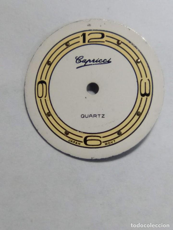 Spare Parts for Watches: Esfera - Capricci con sus 2 patas - di&aacute;metro  19&acute;56 m/m - (cd-78LH2)