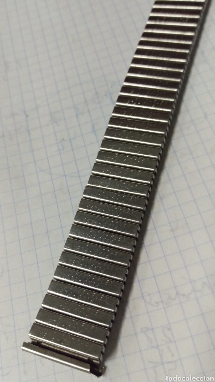 Recambios de relojes: Antigua correa reloj el&aacute;stica FIXO-FLEX - Foto 3