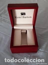 Recambios de relojes: caja de madera de reloj ren&eacute; barton,roja - Foto 2