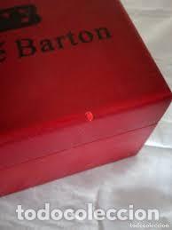 Recambios de relojes: caja de madera de reloj ren&eacute; barton,roja - Foto 4