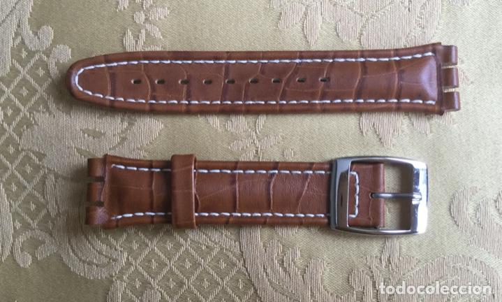 Ersatzteile f&uuml;r Uhren: SWATCH, CORREA VINTAGE PIEL MARR&Oacute;N