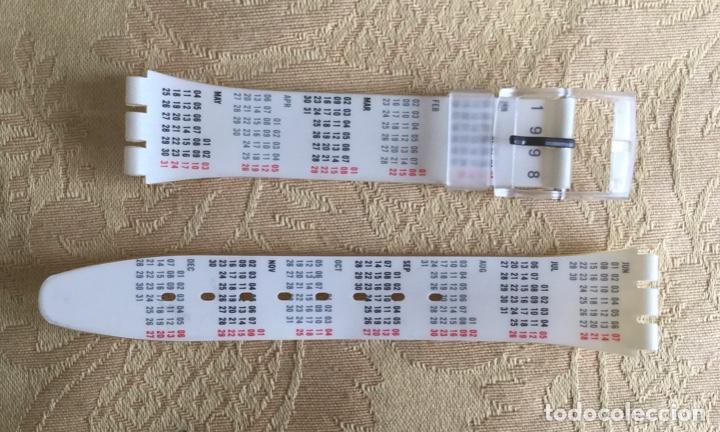 Ersatzteile f&uuml;r Uhren: SWATCH, CORREA VINTAGE CALENDARIO 1998