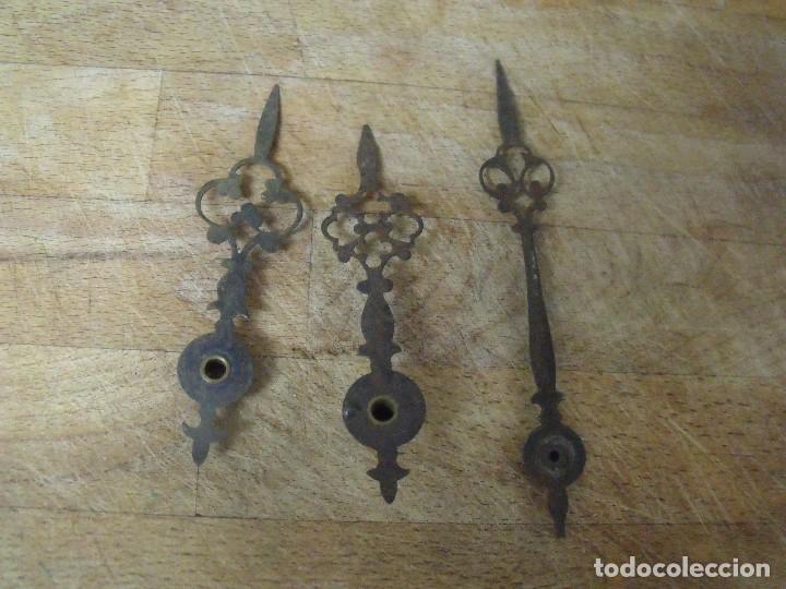 Ersatzteile f&uuml;r Uhren: 3 AGUJAS ANTIGUAS PARA OJO BUEY MAQUINARIA PARIS- LOTE 277