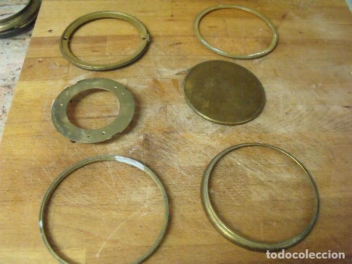 Recambios de relojes: 7 cerquillos y puertas para reloj sobremesa paris- lote 284