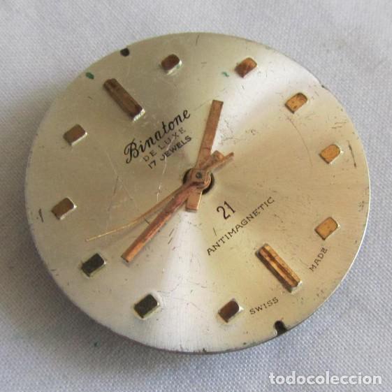 Recambios de relojes: Esfera con mecanismo Binatone - Foto 1