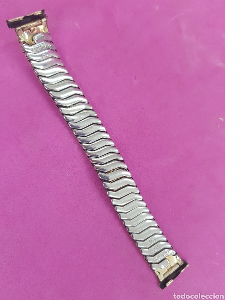 Recambios de relojes: Cadena el&aacute;stica reloj Elastofix Chapeado - Foto 2