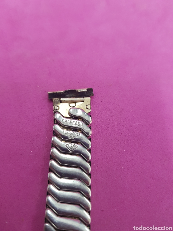 Recambios de relojes: Cadena el&aacute;stica reloj Elastofix Chapeado - Foto 4