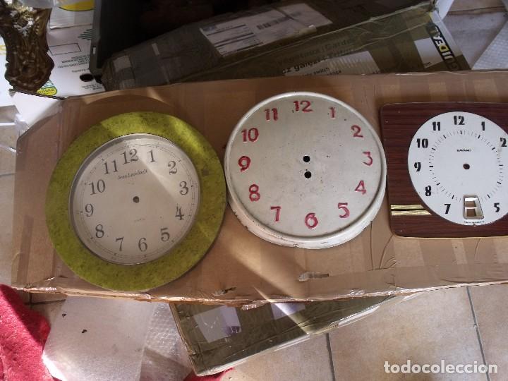 Pe&ccedil;as de reposi&ccedil;&atilde;o de rel&oacute;gios: 3 esferas relojes antiguos lote 310
