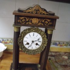 Recambios de relojes: ANTIGUO RELOJ PORTICO IMPERIO EN CAOBA- AÑO 1860- LOTE 315. Lote 222305167