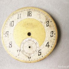 Recambios de relojes: ANTIGUA ESFERA METÁLICA DE RELOJ DE BOLSILLO. 3,8 CMS DE DIAMETRO