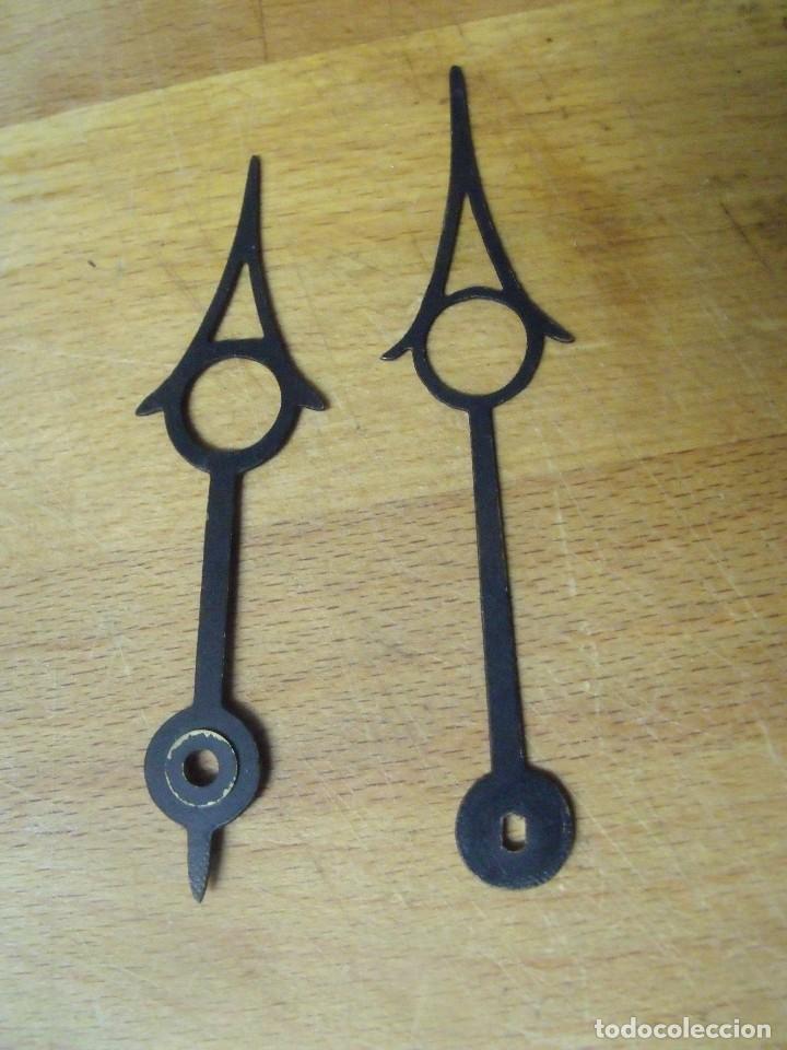 Ersatzteile f&uuml;r Uhren: antiguas agujas para reloj de pared antiguo lote 322