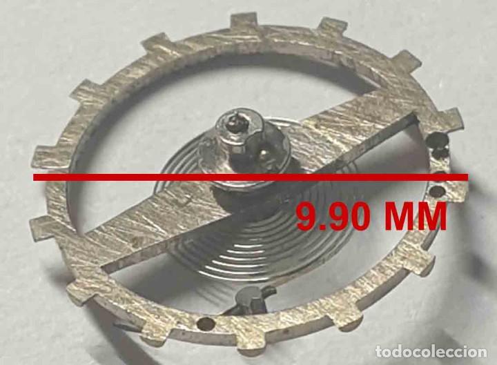 Ersatzteile f&uuml;r Uhren: VOLANTE COMPLETO RELOJ AMIDA - cal.:502, 507 &agrave; rivure.... - DIAMETRO 9.90 MM - X