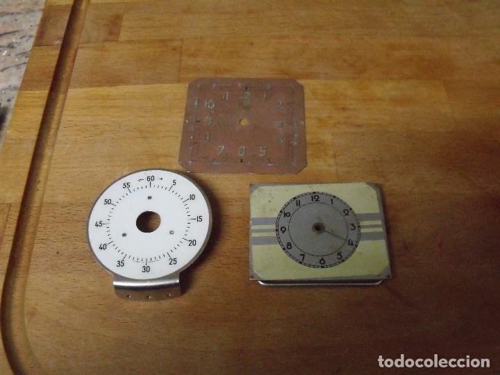 Recambios de relojes: 3 esferas antiguas despertador-lote 341