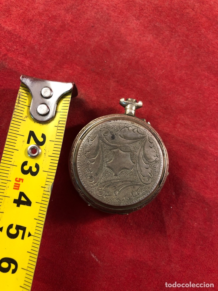 Recambios de relojes: Caja para reloj de bolsillo plata 800 - Foto 4