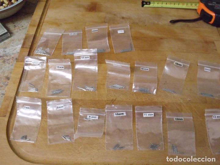 Ersatzteile f&uuml;r Uhren: gran lote de pasadores con muelle para relojes pulsera desde 8 a 24mm-lote 358