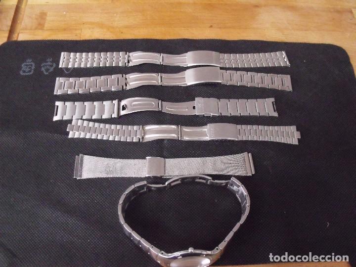 Pi&egrave;ces de rechange de montres et horloges: gran lote de cadenas de acero para reloj pulsera-lote 358