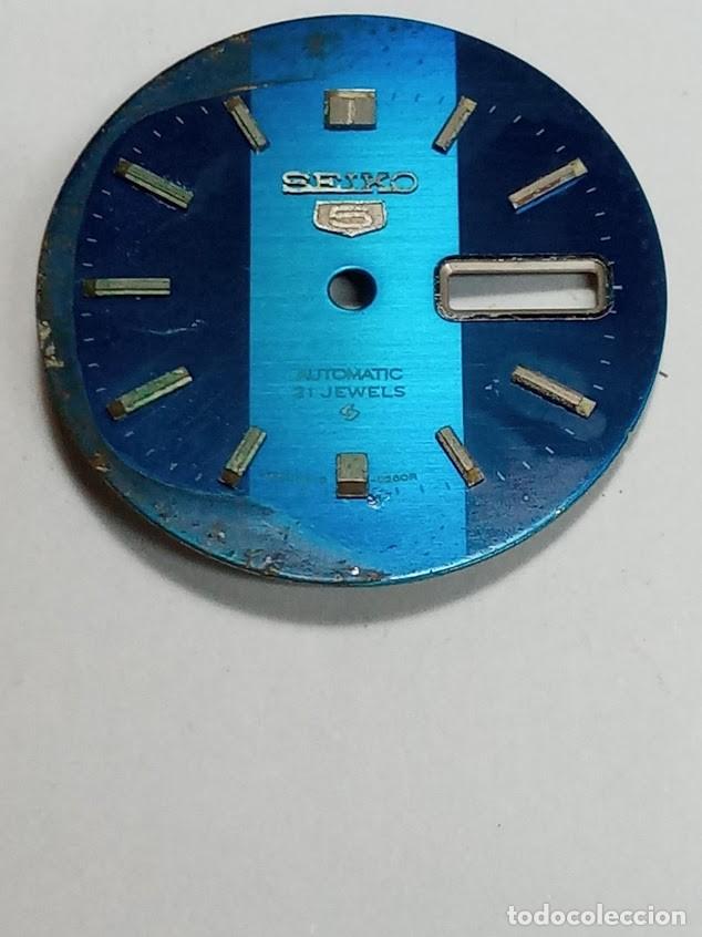Pi&egrave;ces de rechange de montres et horloges: Esfera Seiko 5 - 2 fotos - (cd-25MK)
