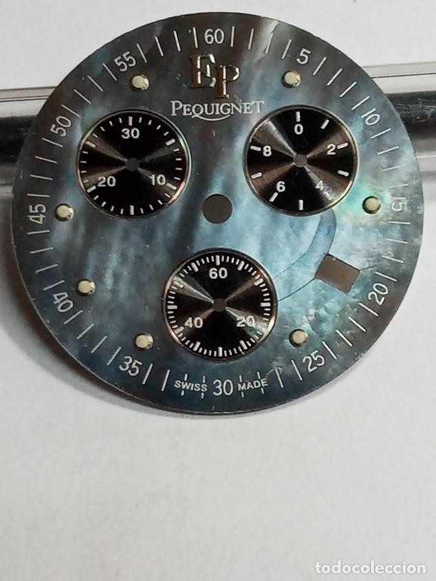 Pi&egrave;ces de rechange de montres et horloges: Esfera - PEQUIGNET - 2fotos - (cd-7G19)