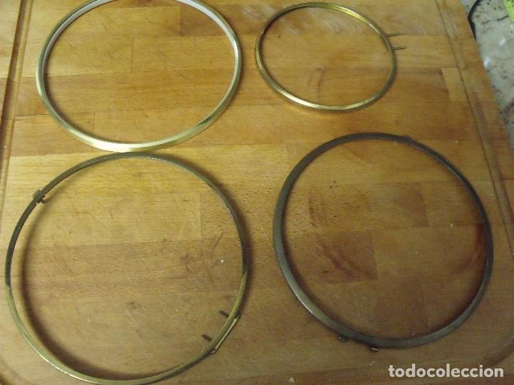 Ersatzteile f&uuml;r Uhren: 4 cerquillos para relojes sobremesa u otros- lote 386