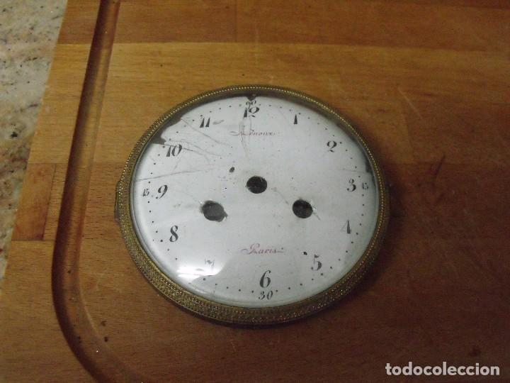 Ersatzteile f&uuml;r Uhren: &iexcl;&iexcl;GRAN OFERTA!!! ANTIGUA PUERTA DOBLE PARARELOJ SOBREMESA PARIS -A&Ntilde;O 1880-LOTE 391