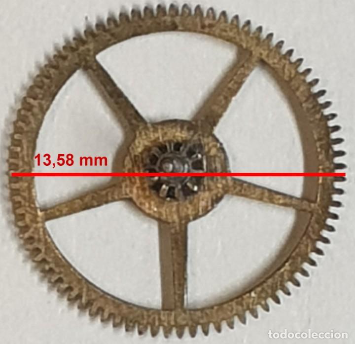 Spare Parts for Watches: Rueda dentada reloj - (LAS MEDIDAS EST&Aacute;N INDICADAS EN LAS FOTOS)