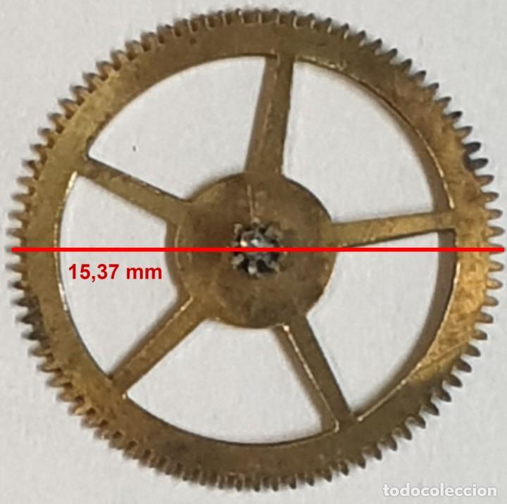 Spare Parts for Watches: Rueda dentada reloj - (LAS MEDIDAS EST&Aacute;N INDICADAS EN LAS FOTOS)