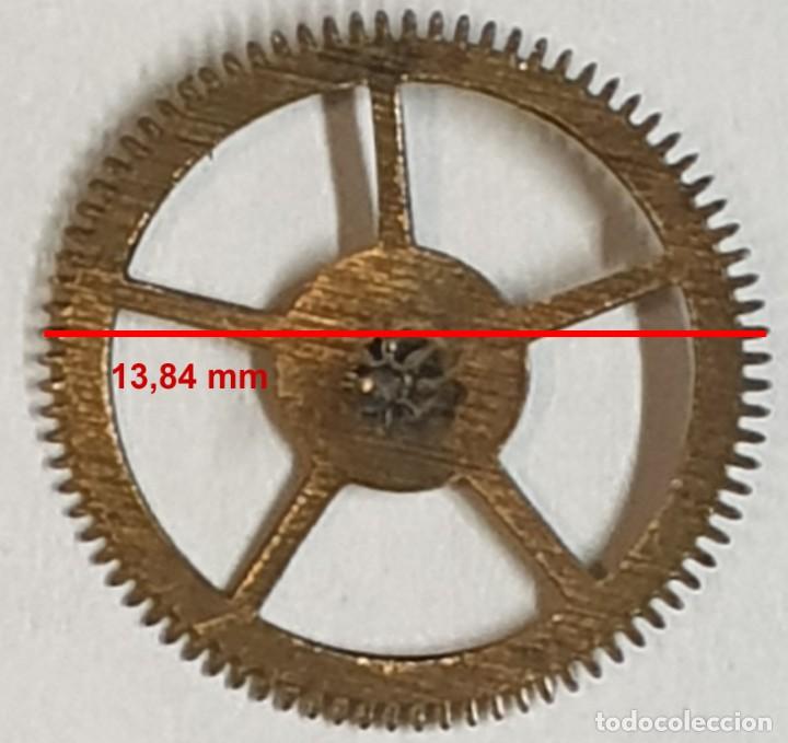 Spare Parts for Watches: Rueda dentada reloj - (LAS MEDIDAS EST&Aacute;N INDICADAS EN LAS FOTOS)