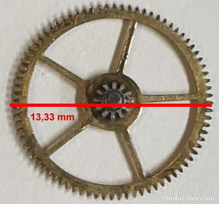 Spare Parts for Watches: Rueda dentada reloj - (LAS MEDIDAS EST&Aacute;N INDICADAS EN LAS FOTOS)