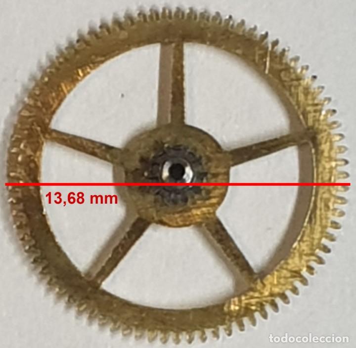 Spare Parts for Watches: Rueda dentada reloj - (LAS MEDIDAS EST&Aacute;N INDICADAS EN LAS FOTOS)