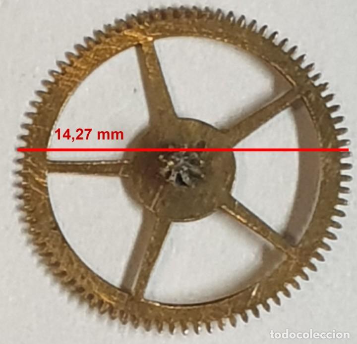 Spare Parts for Watches: Rueda dentada reloj - (LAS MEDIDAS EST&Aacute;N INDICADAS EN LAS FOTOS)